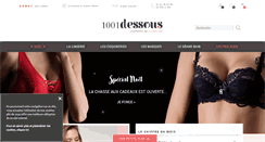 Desktop Screenshot of 1001dessous.com