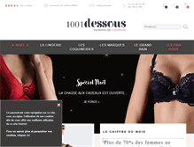 Tablet Screenshot of 1001dessous.com